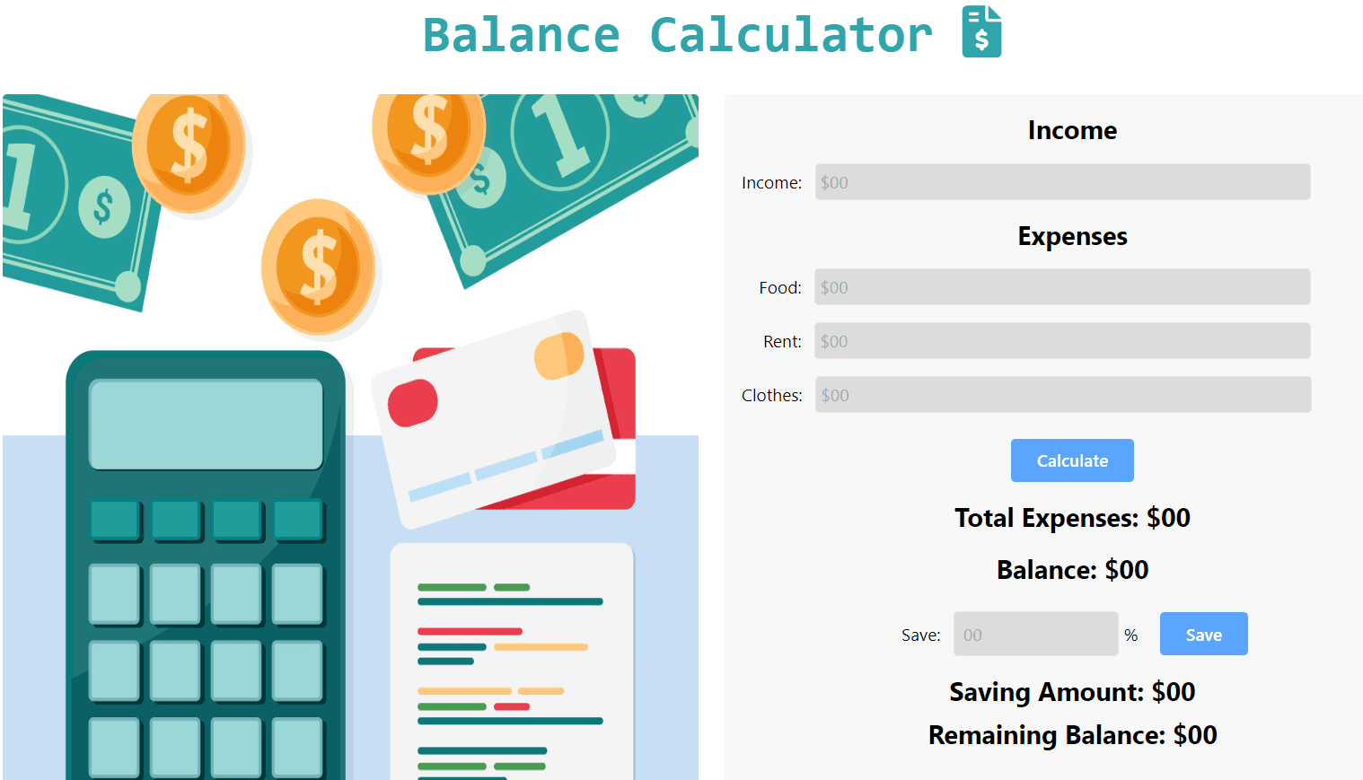 Balance Calculator